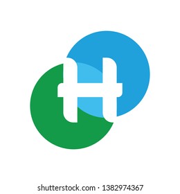  letter H logo icon design template