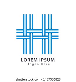 Letter H logo icon design template elements