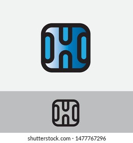 Letter H logo icon design template. 