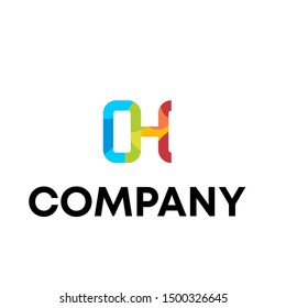 Letter H logo icon design template elements