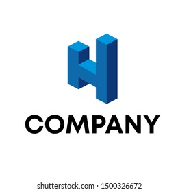 Letter H logo icon design template elements