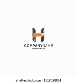 Letter H Logo Icon Design Template Stock Vector