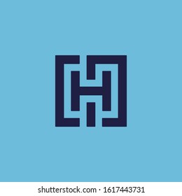 Letter H logo icon design template elements