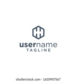 Letter H logo icon design template elements