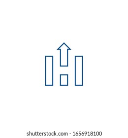 Elementos de plantilla de diseño de icono del logotipo de la letra H. Signo de color del vector.