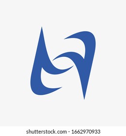 Letter H logo. Icon design. Template elements - vector sign