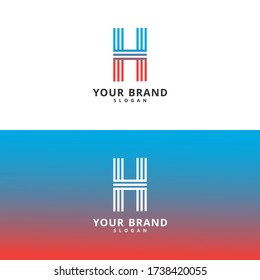 Letter H Logo Icon Design Template Concept