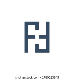 Letter H logo icon design template elements. Vector color sign.