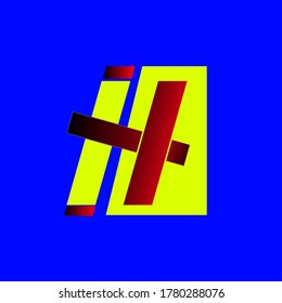 Design-Vorlagenelemente für das Logo des Buchstaben H