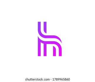 Letter H logo icon design template elements