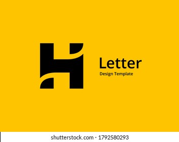 Letter H logo icon design template elements