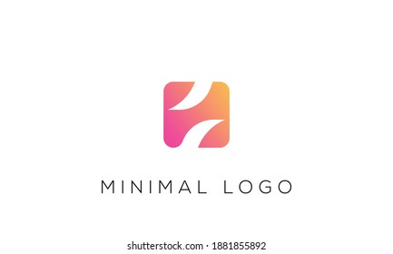 Letter H logo icon design template elements