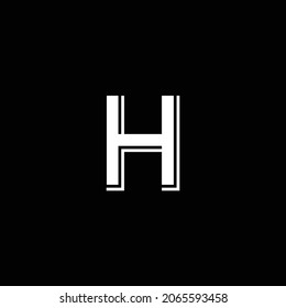Elementos de la plantilla de diseño de iconos del logotipo de la letra H. Logotipo de diseño premium con letra H Logotipo profesional para marca de empresa.