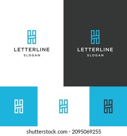 Plantilla de diseño de icono de logotipo de letra H