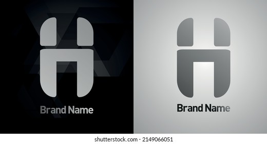 Letter H logo icon design template elements