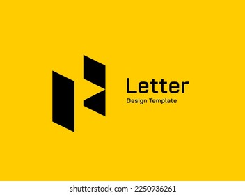 Letter H logo icon design template elements