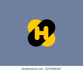 Letter H logo icon design template elements