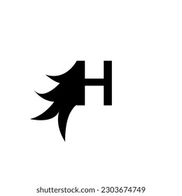 Letter H logo icon design template elements,Abstract letter H logo vector design,Modern creative letter H vector logo design.