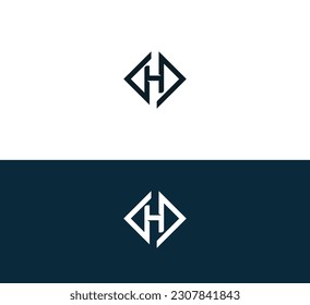 Letter H logo icon design template elements.