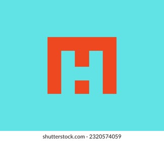 Letter H logo icon design template elements