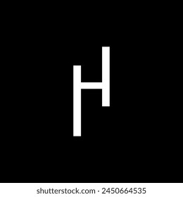 Logo de la letra H, Elementos de Plantilla del diseño del logotipo de la letra H, Logo de la letra H inicial, diseño Abstractas del Vector del logotipo de la letra H, diseño de la camiseta
