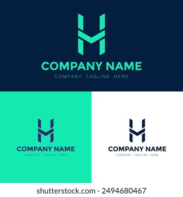 letra h logo diseño de iconos diseño de Vector Plantilla inspiración