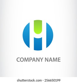 Letter H logo icon design template elements
