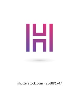 Letter H logo icon design template elements 