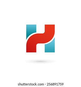 Letter H logo icon design template elements 