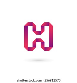 Letter H logo icon design template elements 