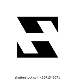 Letter H logo. Icon design. Template elements. Geometric abstract logos
