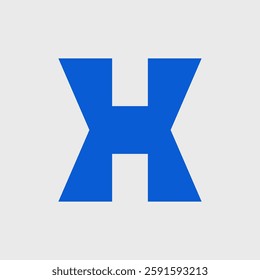 Letter H logo. Icon design. Template elements. Geometric abstract logos