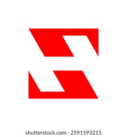 Letter H logo. Icon design. Template elements. Geometric abstract logos
