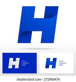 Letter H logo icon design template elements - Illustration.
Letter H logo icon design - vector sign. Business card templates