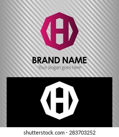 Letter h logo icon design template elements
