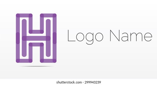 Letter H logo icon design template elements, logo design