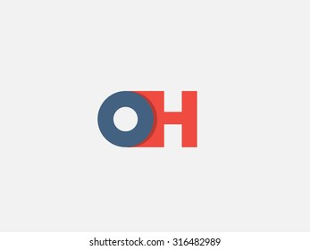 Letter H, logo icon design template. Vector business elements.