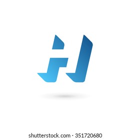 Letter H logo icon design template elements