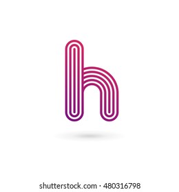 Letter H logo icon design template elements