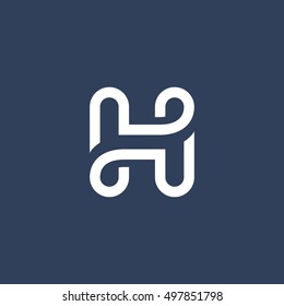 Письмо H логотип значок дизайн элементов шаблона