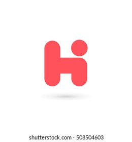 Letter H logo icon design template elements