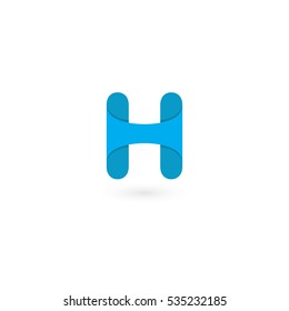 Letter H logo icon design template elements. Abstract vector elements for corporate identity emblem, label or icon
