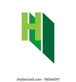 letter h logo icon design template elements