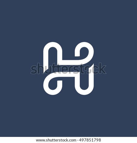 Letter H logo icon design template elements Stock fotó © 