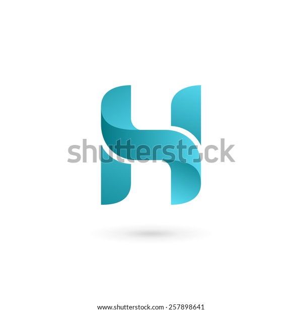 Letter H logo icon\
design template elements\
