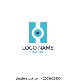 Icono del logotipo de la letra H , fotografía del logotipo inicial