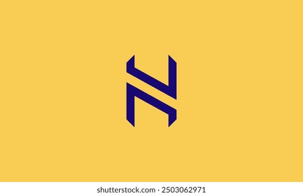 Vector de Plantilla del icono del logotipo de la letra H. Logotipo inicial abstracto de la letra H del mayúscula del alfabeto en forma geométrica o símbolo del signo aislado