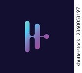 letter H logo icon vector illustration template