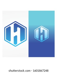 Letter H logo icon vector