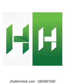 Letter H logo icon vector